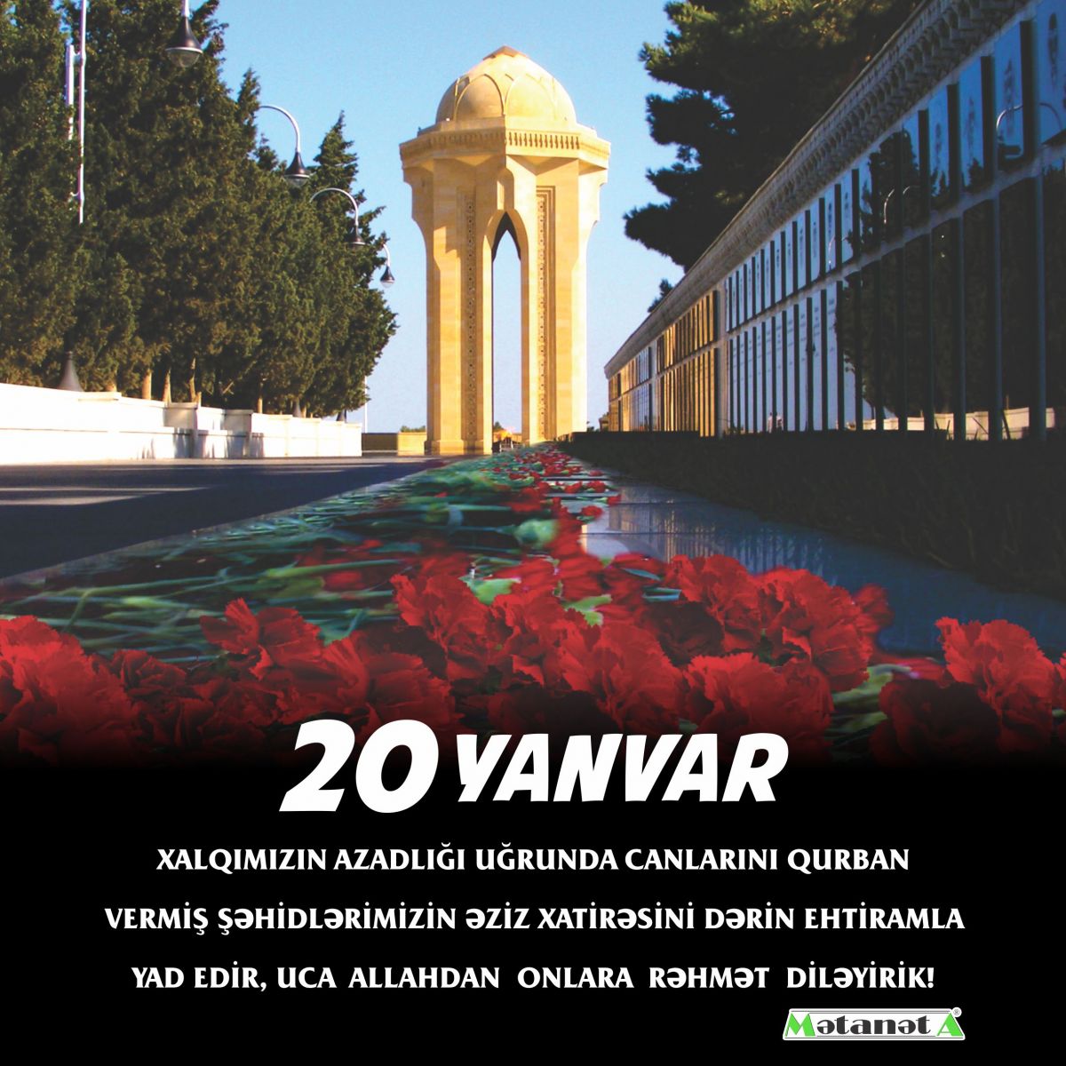 Caspian Construction  şirkətinin əməkdaşları tərəfindən 20 yanvar faciəsi qurbanları anıldı